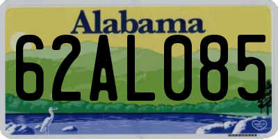 AL license plate 62AL085