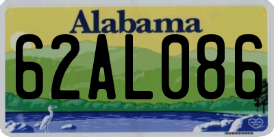 AL license plate 62AL086