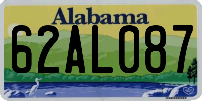 AL license plate 62AL087