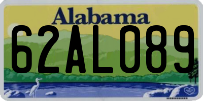 AL license plate 62AL089