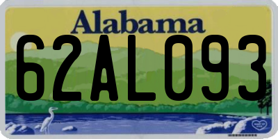 AL license plate 62AL093