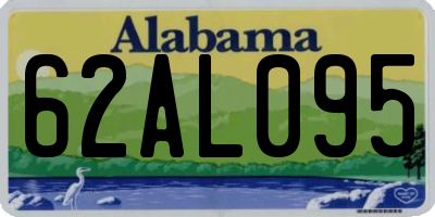 AL license plate 62AL095