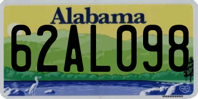 AL license plate 62AL098
