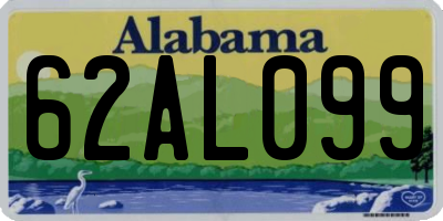 AL license plate 62AL099