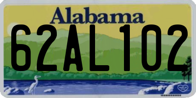 AL license plate 62AL102