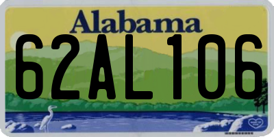 AL license plate 62AL106