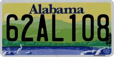 AL license plate 62AL108