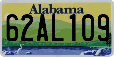 AL license plate 62AL109