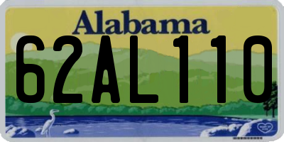 AL license plate 62AL110