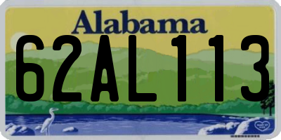 AL license plate 62AL113