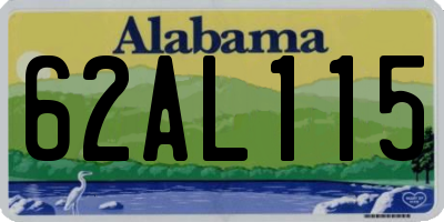 AL license plate 62AL115
