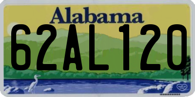 AL license plate 62AL120