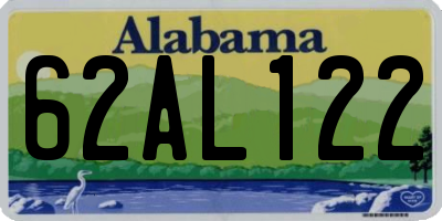 AL license plate 62AL122