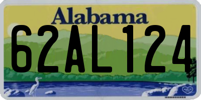AL license plate 62AL124