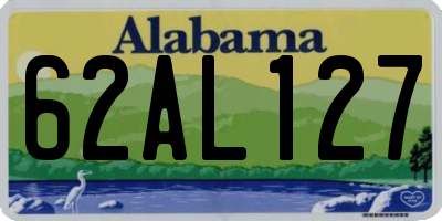 AL license plate 62AL127