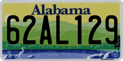 AL license plate 62AL129