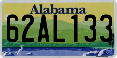 AL license plate 62AL133