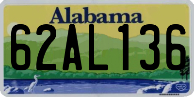 AL license plate 62AL136