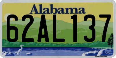 AL license plate 62AL137