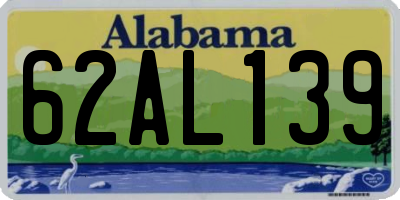 AL license plate 62AL139
