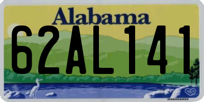 AL license plate 62AL141