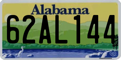 AL license plate 62AL144