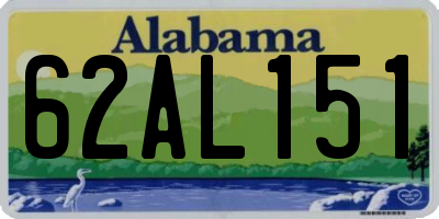 AL license plate 62AL151
