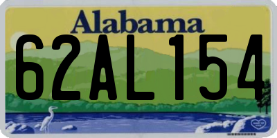 AL license plate 62AL154
