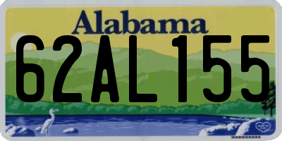 AL license plate 62AL155