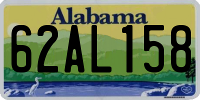 AL license plate 62AL158