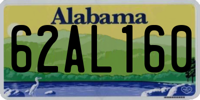 AL license plate 62AL160