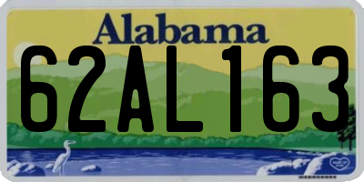 AL license plate 62AL163