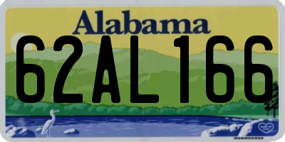 AL license plate 62AL166