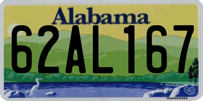 AL license plate 62AL167