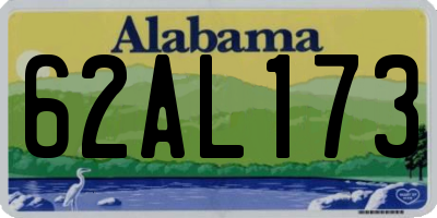 AL license plate 62AL173