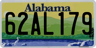 AL license plate 62AL179