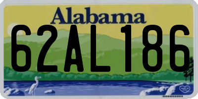 AL license plate 62AL186