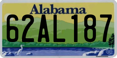AL license plate 62AL187