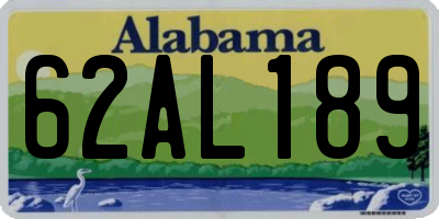 AL license plate 62AL189