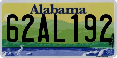 AL license plate 62AL192