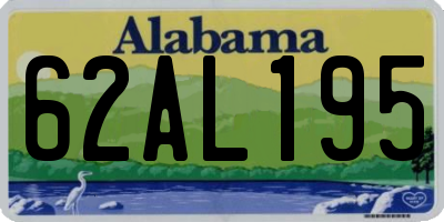 AL license plate 62AL195