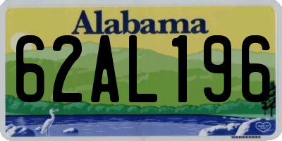 AL license plate 62AL196
