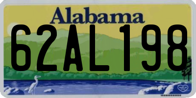 AL license plate 62AL198