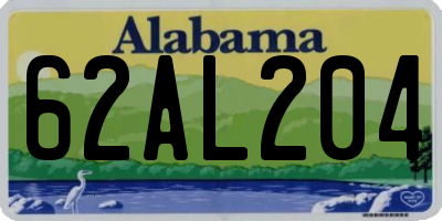AL license plate 62AL204
