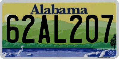 AL license plate 62AL207