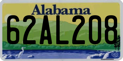 AL license plate 62AL208