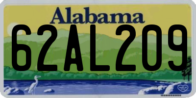 AL license plate 62AL209
