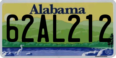 AL license plate 62AL212
