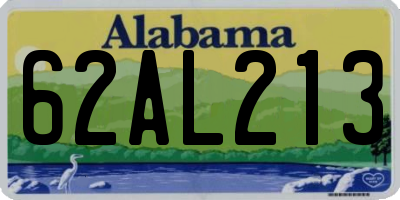 AL license plate 62AL213