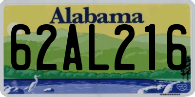 AL license plate 62AL216